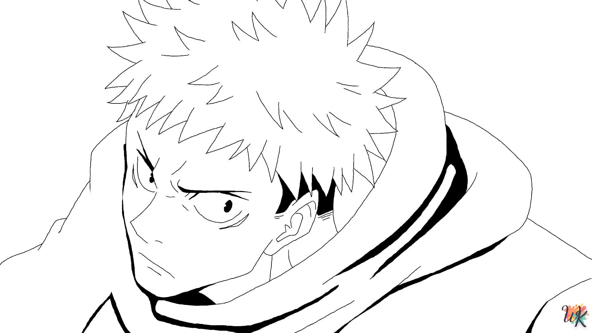 coloriage Jujutsu Kaisen  bebe à imprimer gratuit