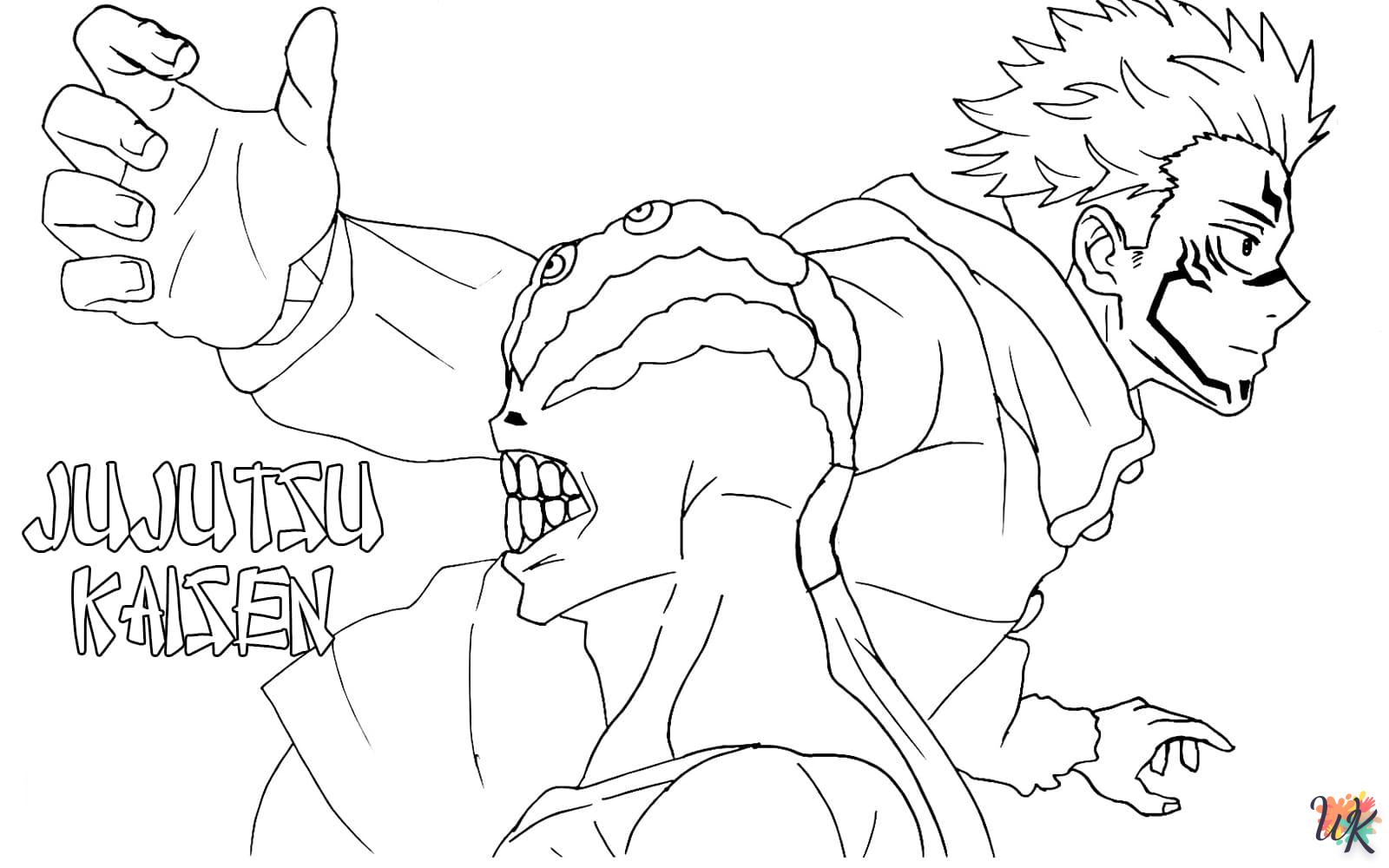 coloriage Jujutsu Kaisen  pour enfant a imprimer