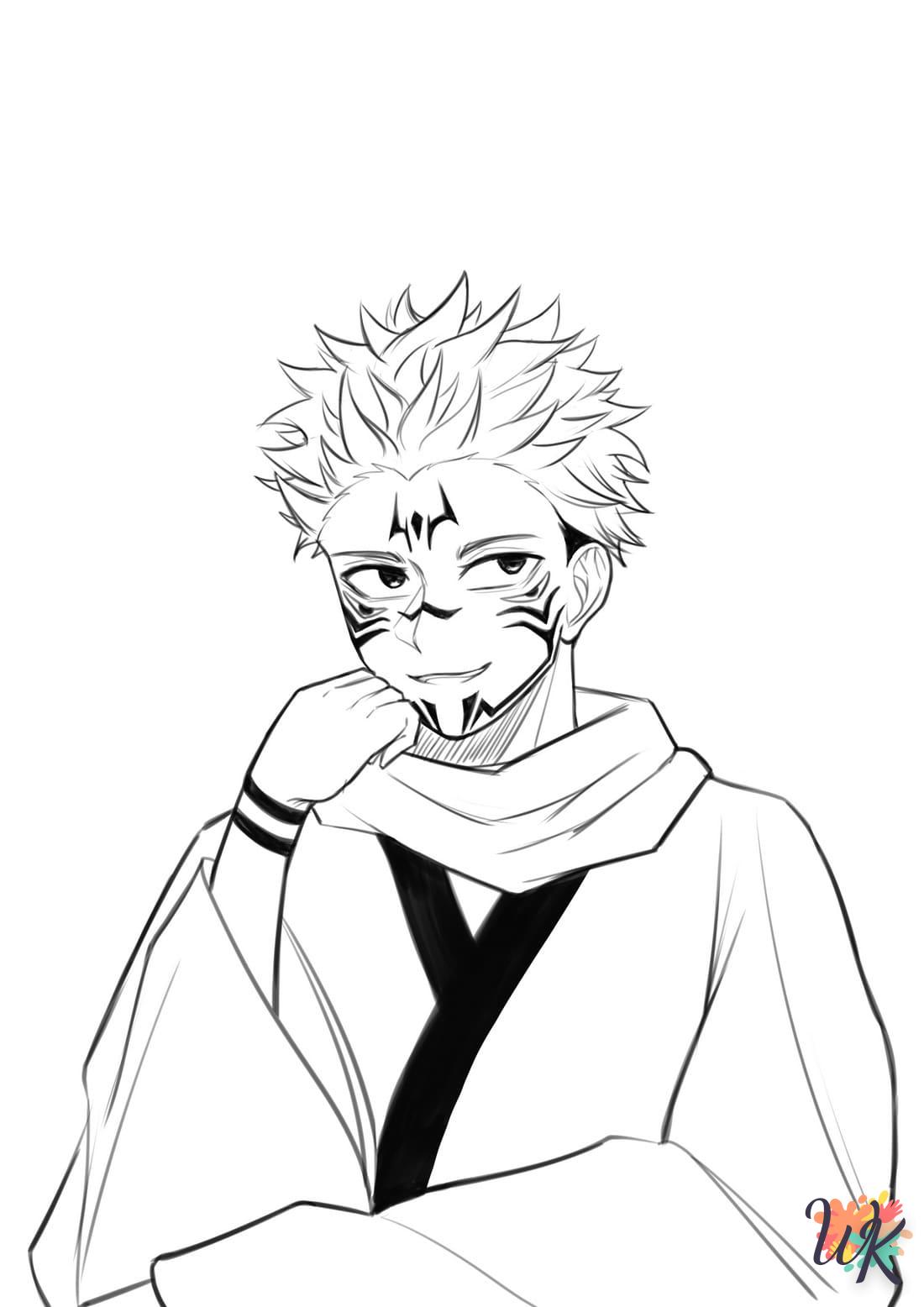 coloriage Jujutsu Kaisen  a dessiner en ligne