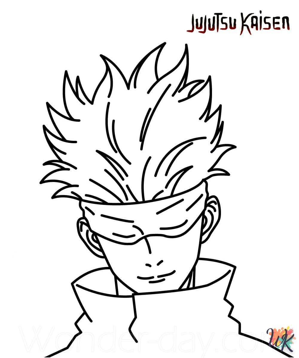 coloriage Jujutsu Kaisen  a dessiner et imprimer 1