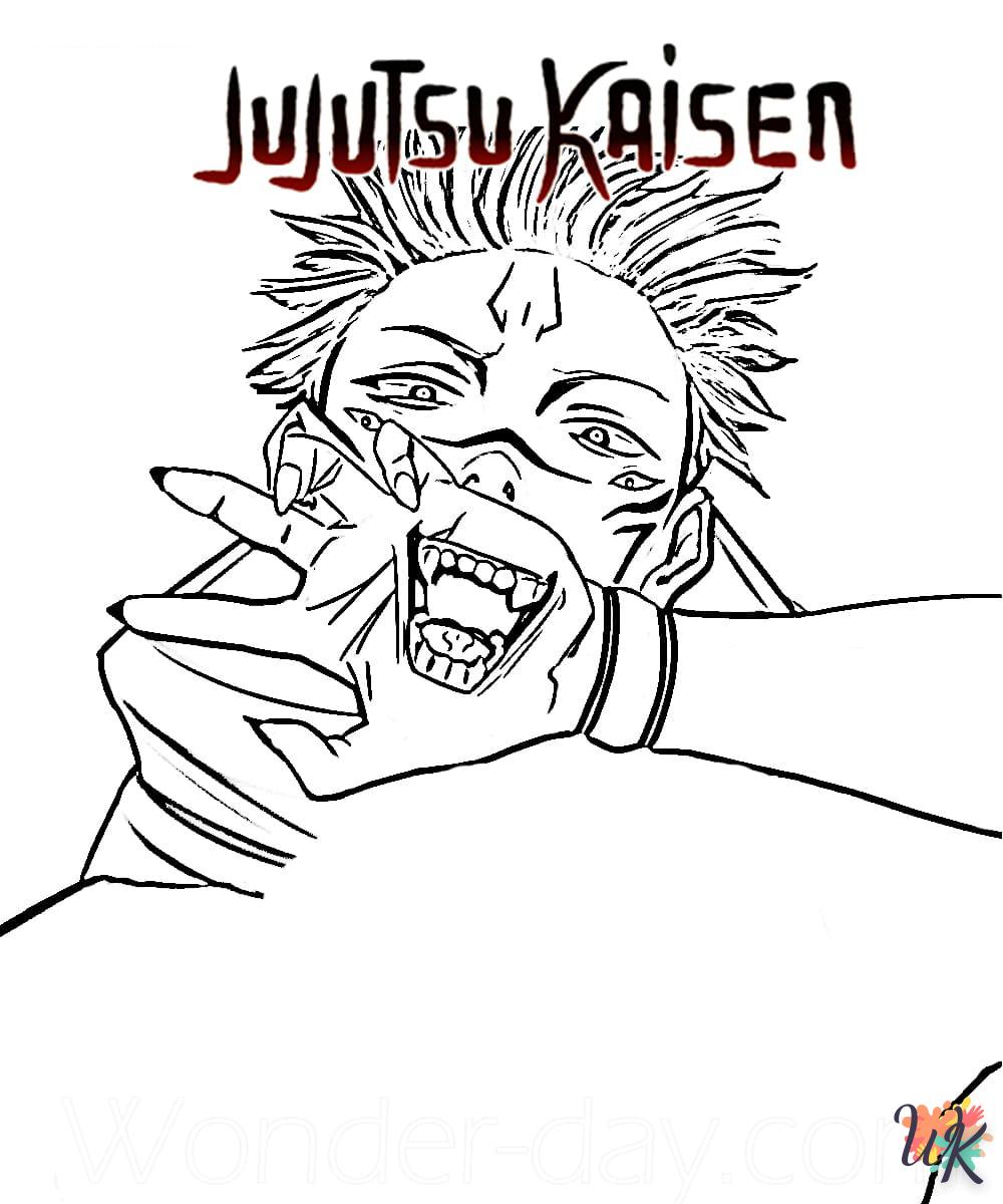 coloriage Jujutsu Kaisen  pour enfants