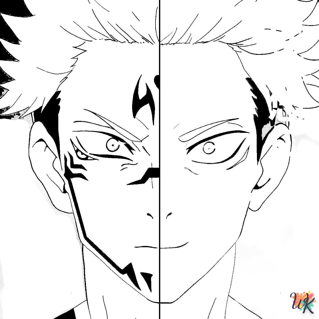 coloriage Jujutsu Kaisen  a imprimer gratuitement