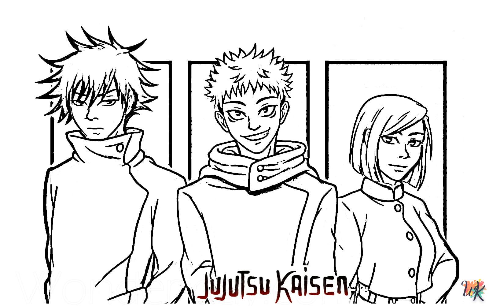 activité coloriage Jujutsu Kaisen  en ligne