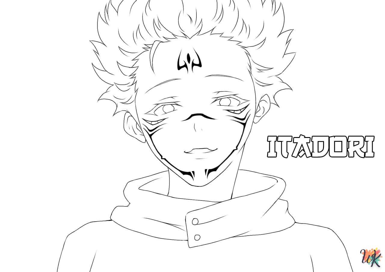 coloriage Jujutsu Kaisen  enfant à imprimer pdf 2