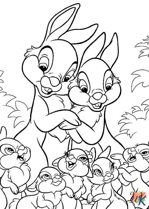 Coloriage Lapin 12