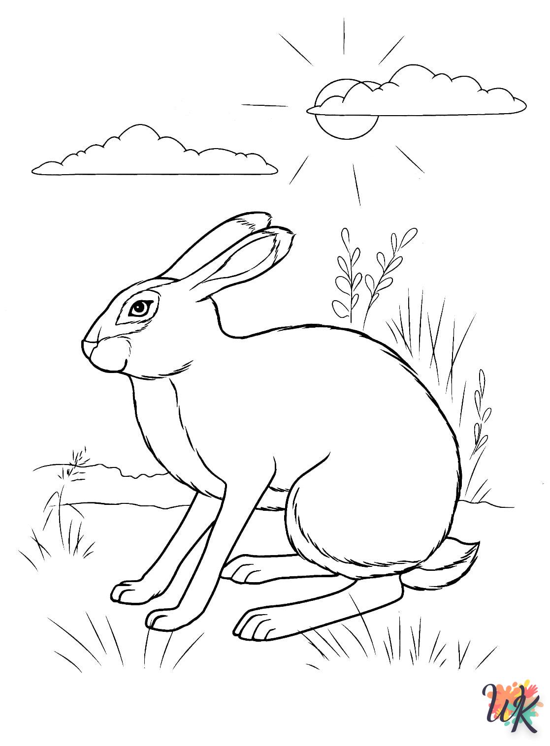Coloriage Lapin 13