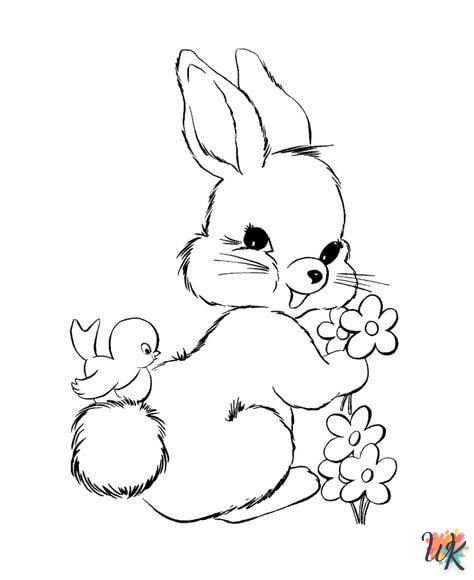 Coloriage Lapin 14