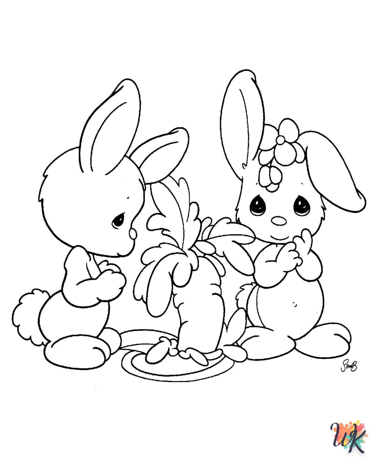 Coloriage Lapin 17