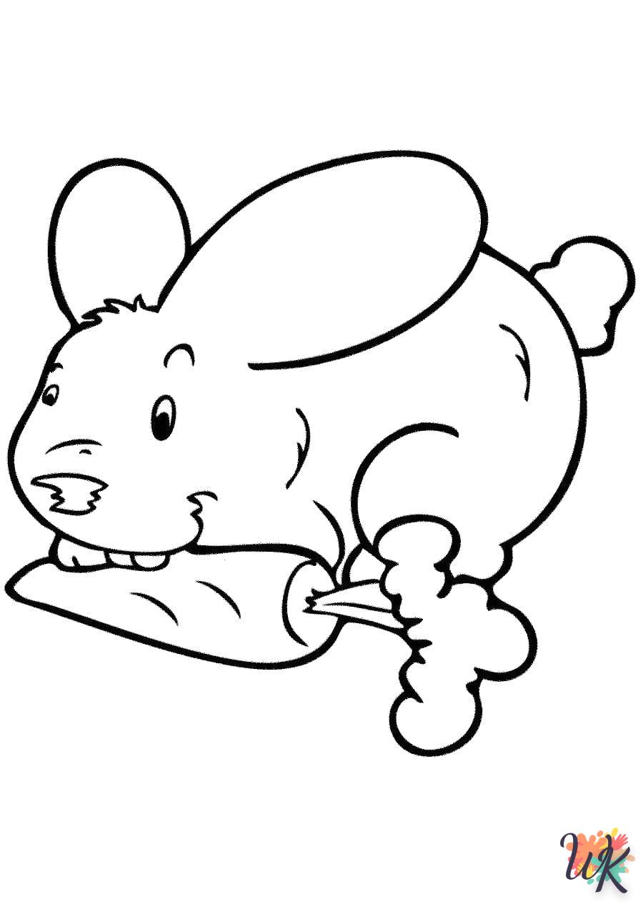 Coloriage Lapin 23
