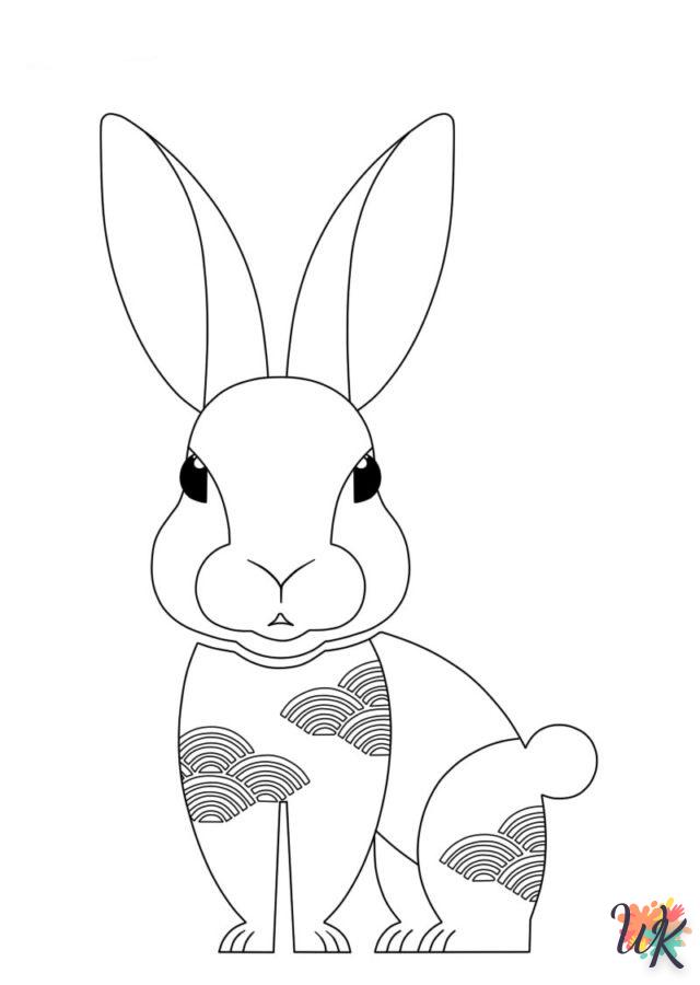 Coloriage Lapin 3