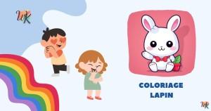 Coloriage Lapin mignon pour enfants à imprimer gratuitement