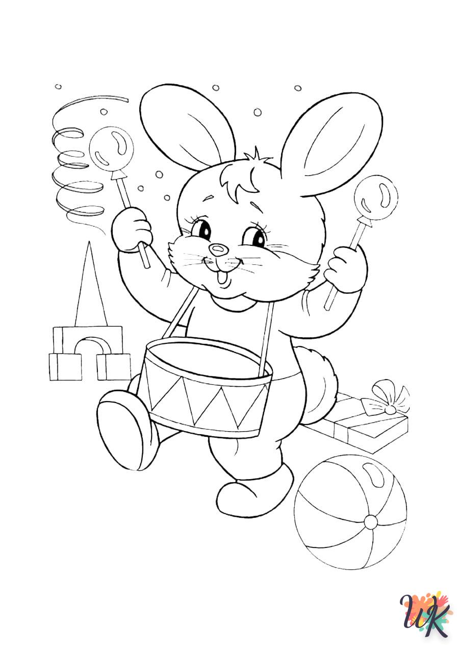 Coloriage Lapin 34