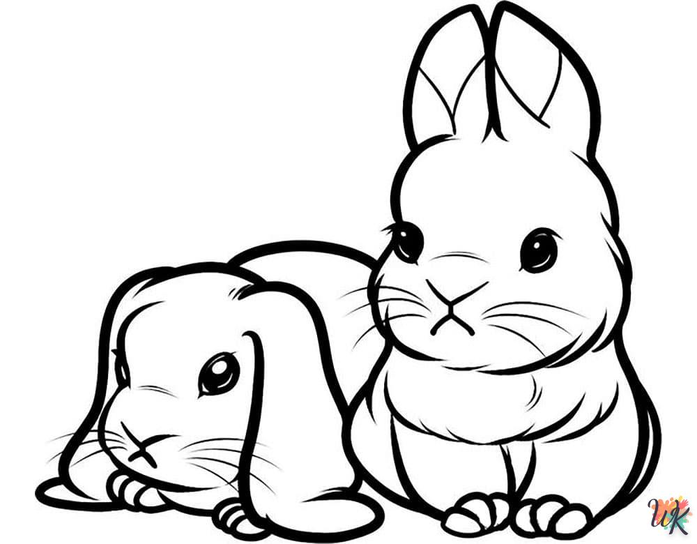 Coloriage Lapin 45