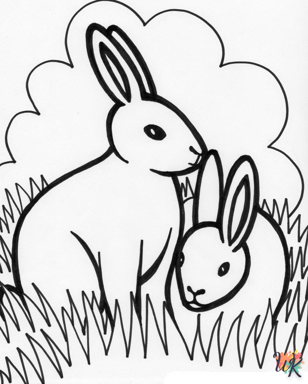 Coloriage Lapin 46
