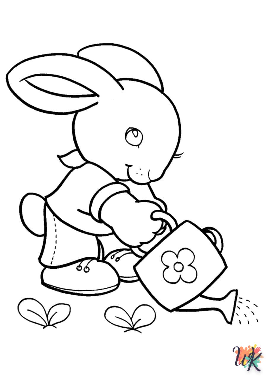 Coloriage Lapin 54