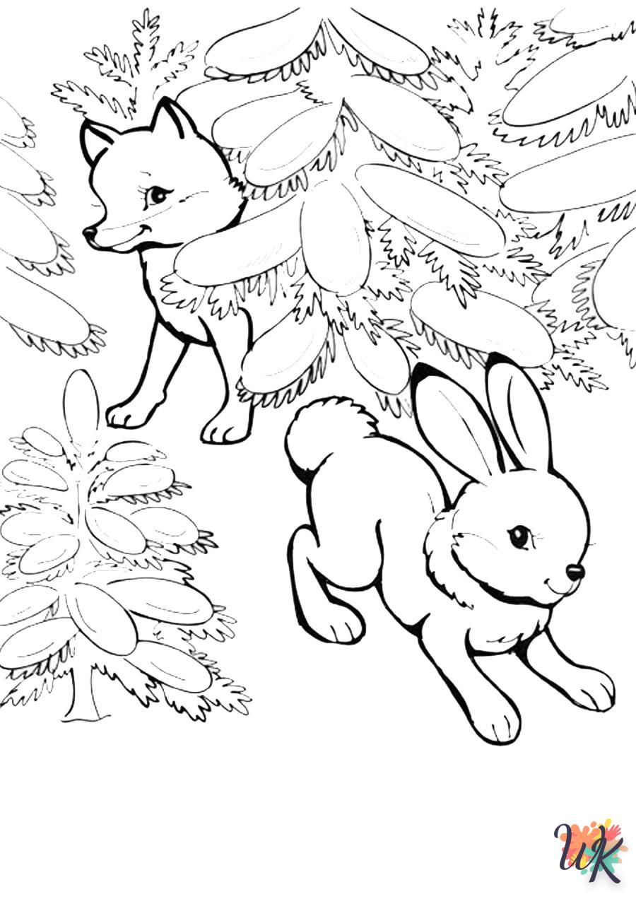 Coloriage Lapin 55
