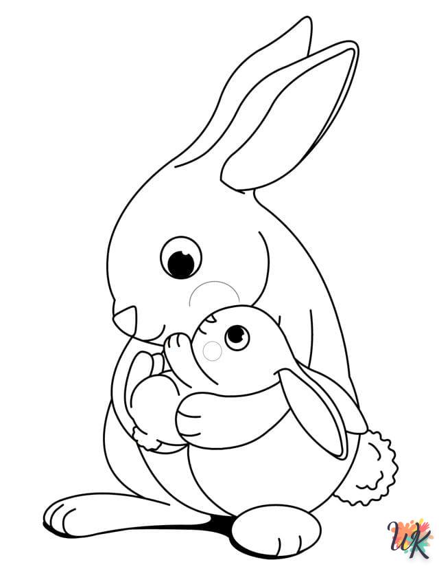 Coloriage Lapin 68