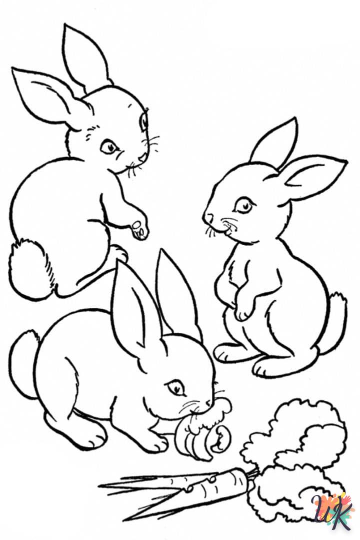 Coloriage Lapin 7