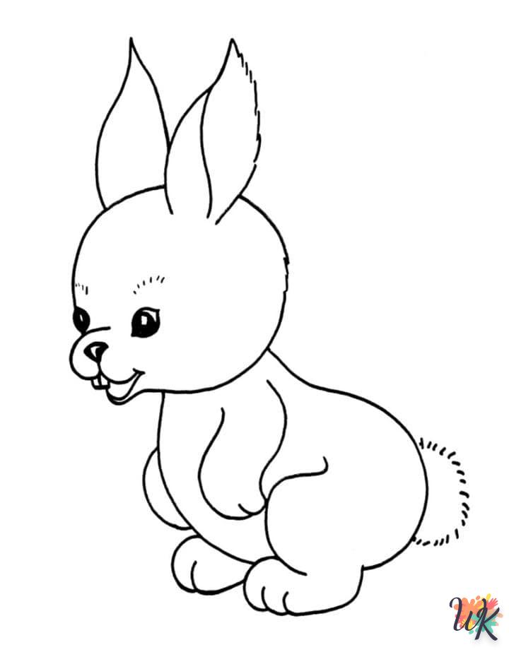 Coloriage Lapin 8