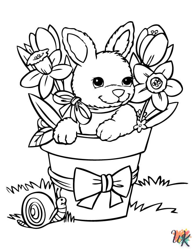 Coloriage Lapin 9