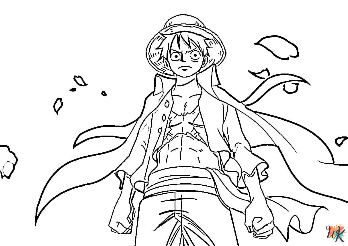 alphabet coloriage Luffy  en ligne