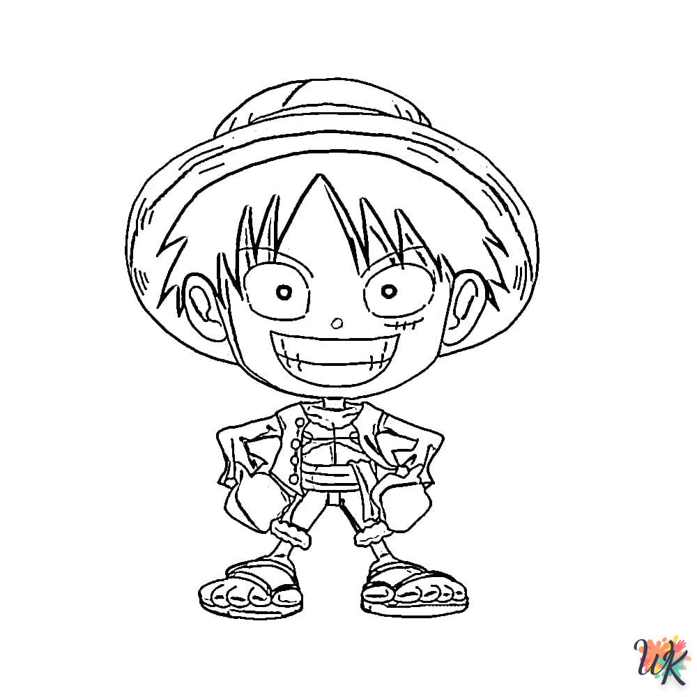 coloriage Luffy  de pour enfants