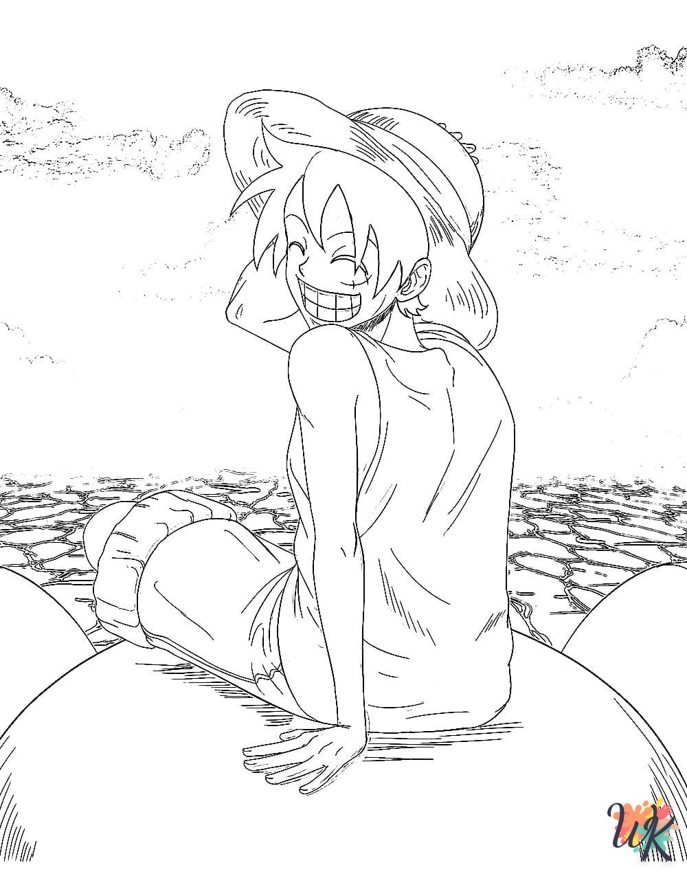 coloriage Luffy  en ligne a colorier