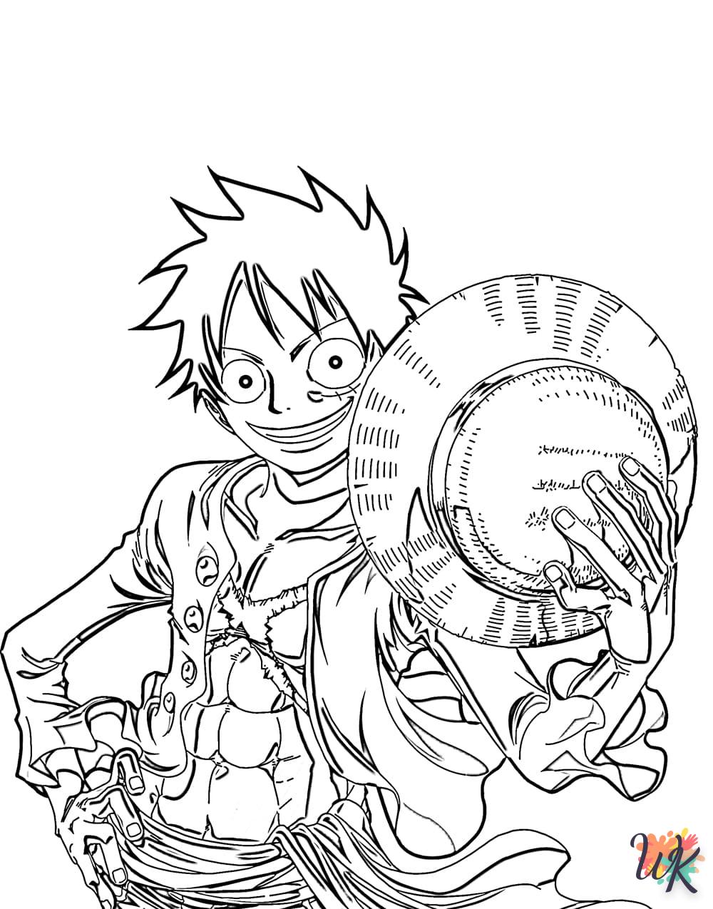 coloriage Luffy  a imprimer gratuit