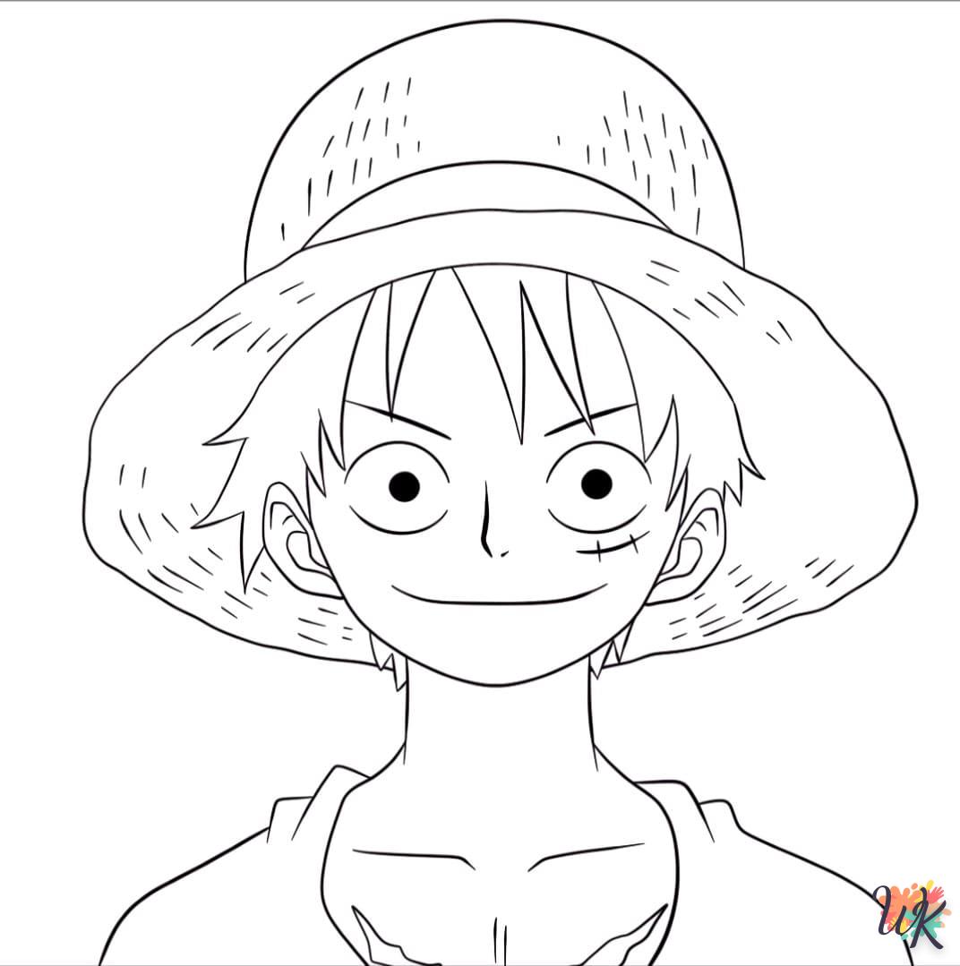 coloriage Luffy  a imprimer enfant 5 ans