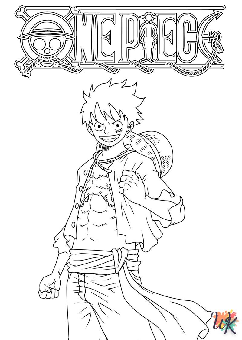 coloriage Luffy  pour enfants a imprimer gratuit