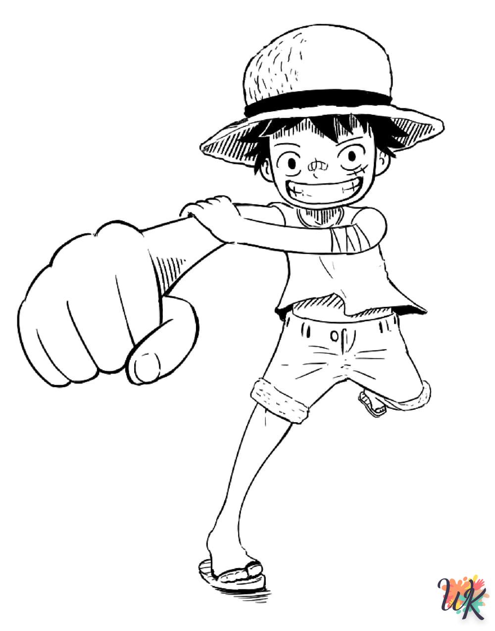 activité coloriage Luffy  en ligne