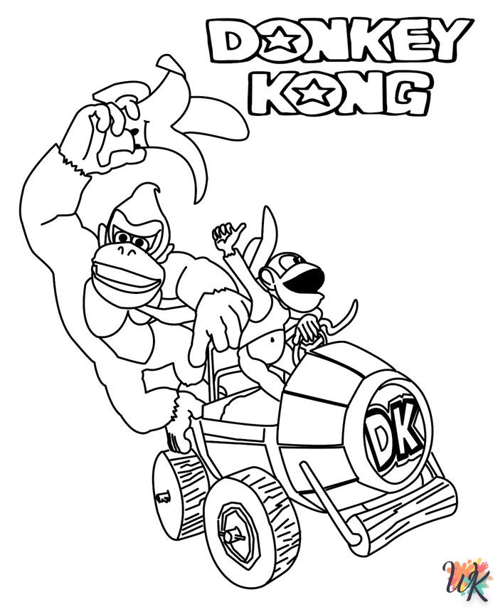 coloriage Mario Kart  à imprimer pour enfant de 6 ans