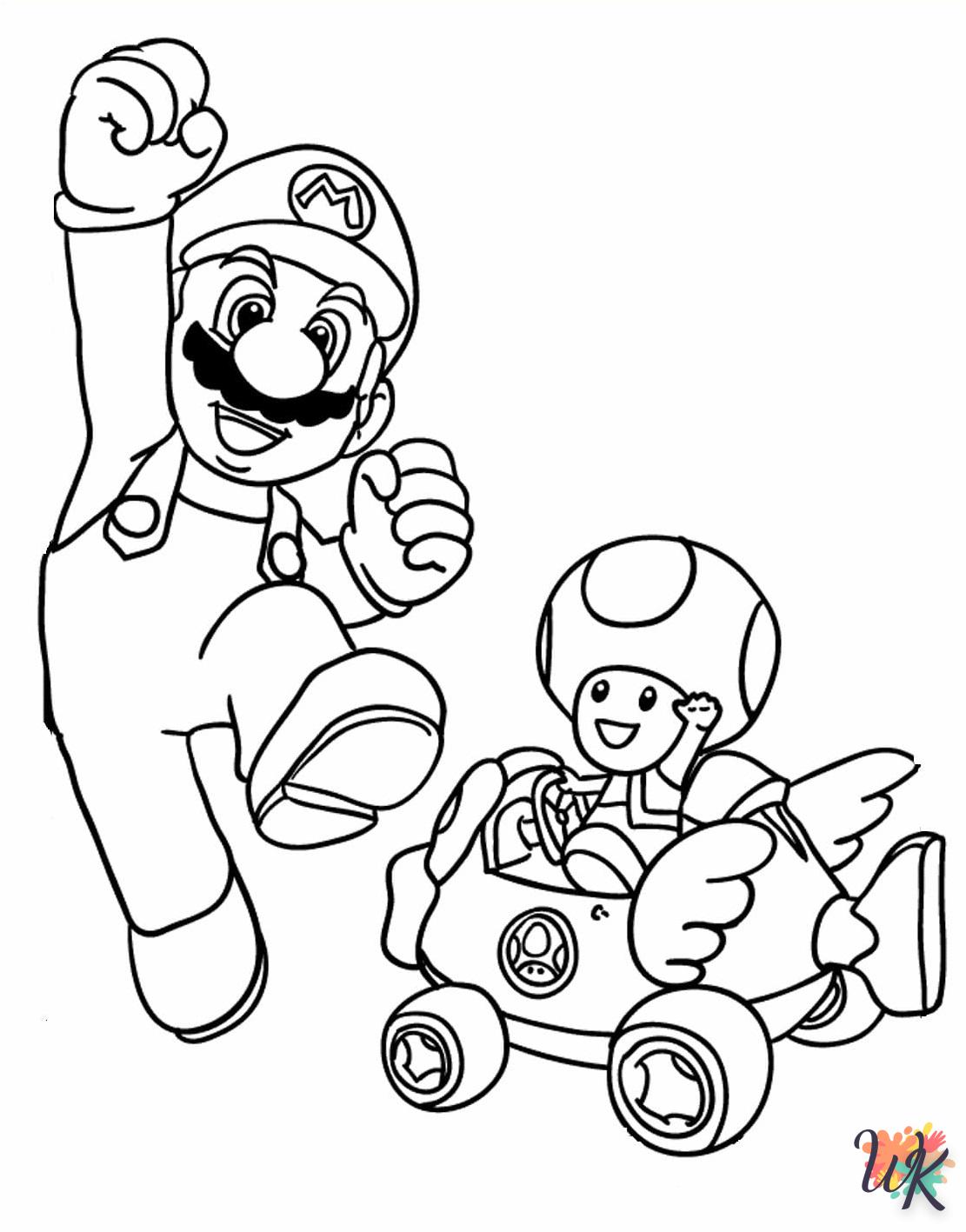 coloriage Mario Kart  a dessiner et imprimer 1