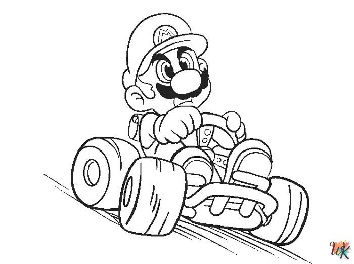 coloriage Mario Kart  à colorier en ligne gratuit