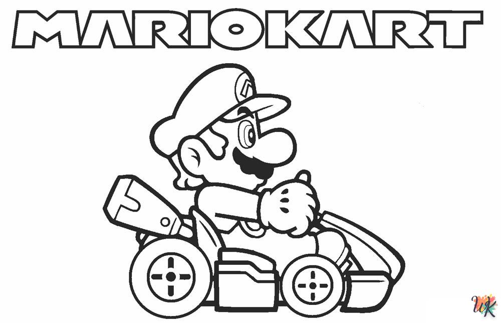 coloriage Mario Kart  a telecharger