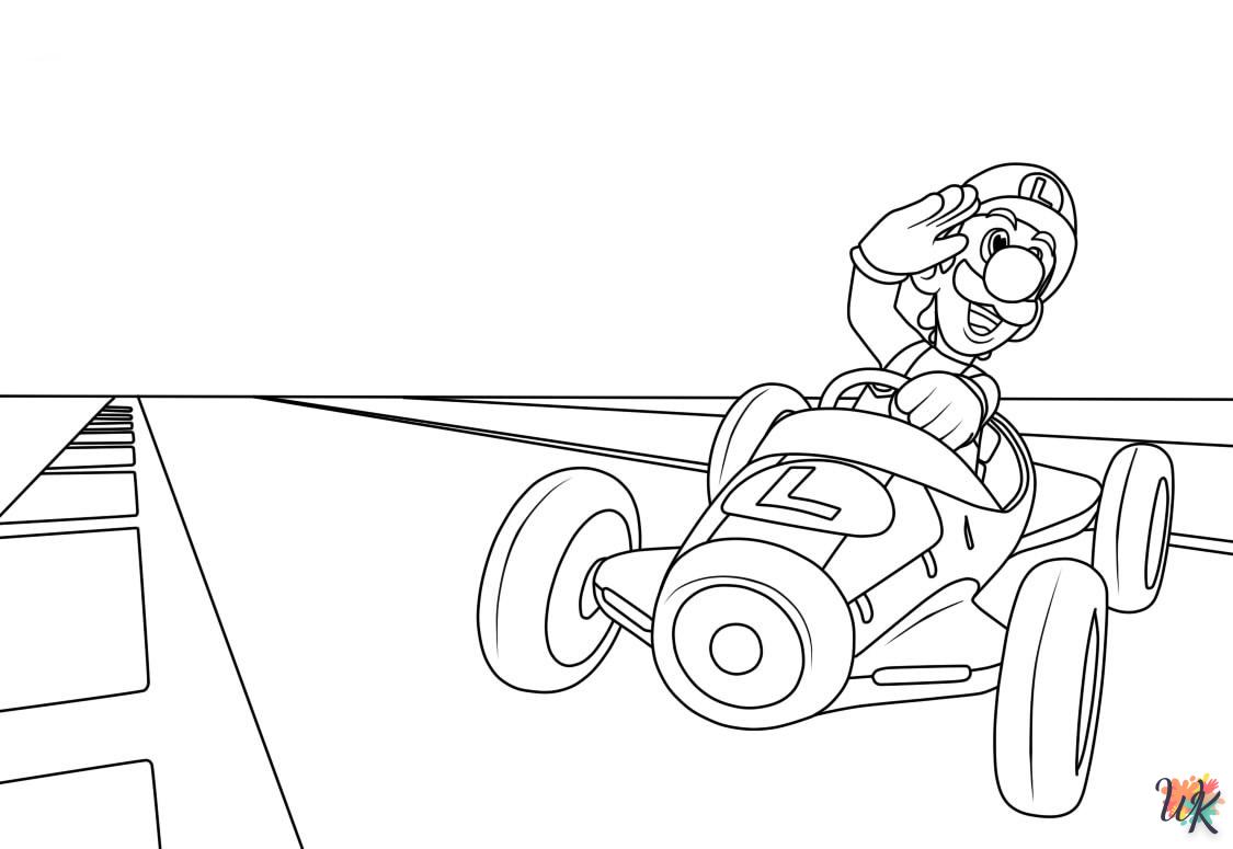 coloriage Mario Kart  en ligne gratuit pour 12 ans