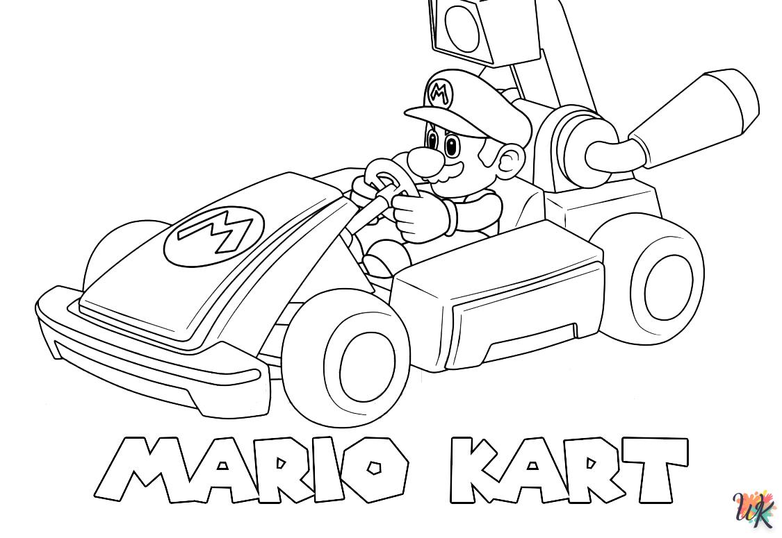 coloriage Mario Kart  en ligne adulte gratuit