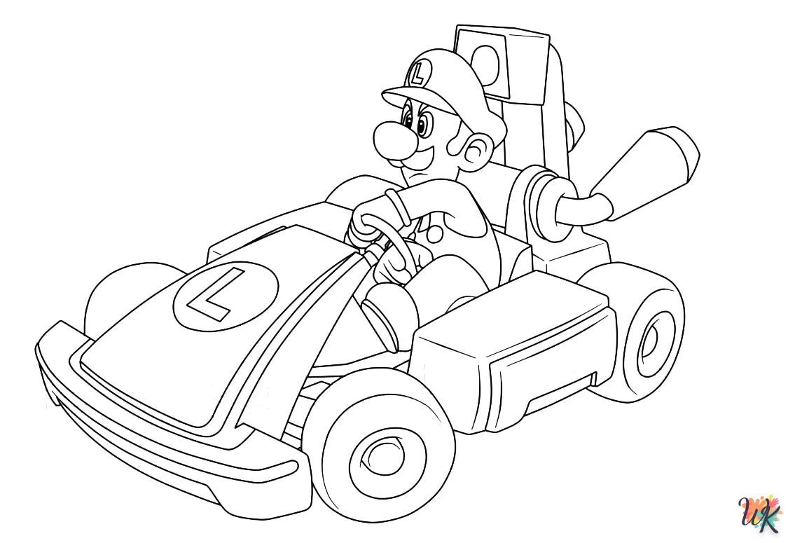 coloriage Mario Kart  a imprimer gratuitement