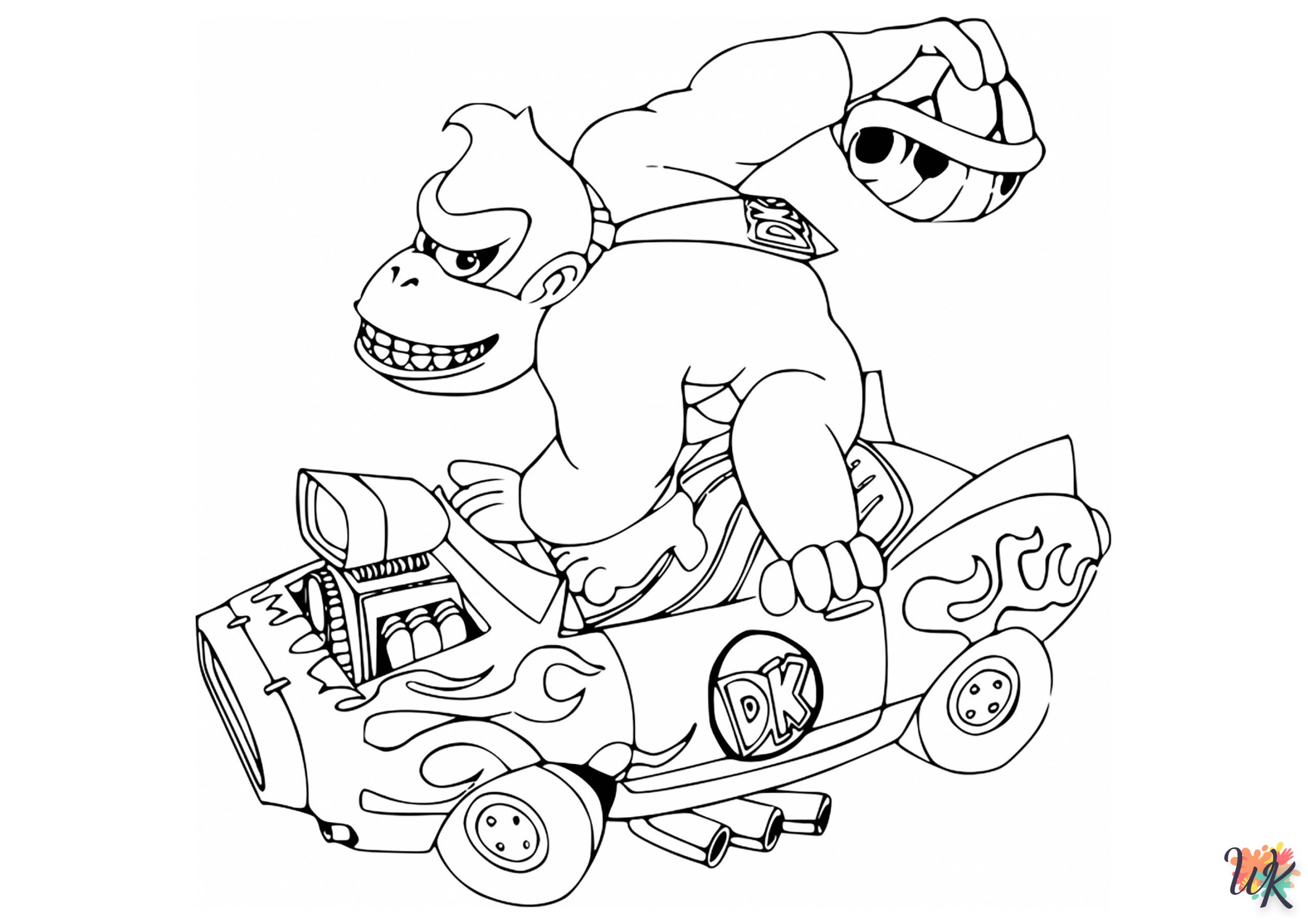 coloriage Mario Kart  pour enfants