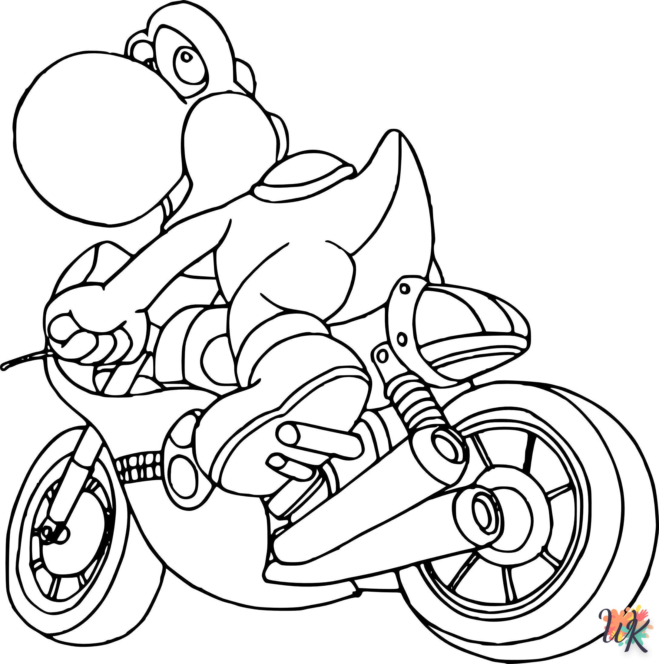 coloriage Mario Kart  à colorier en ligne