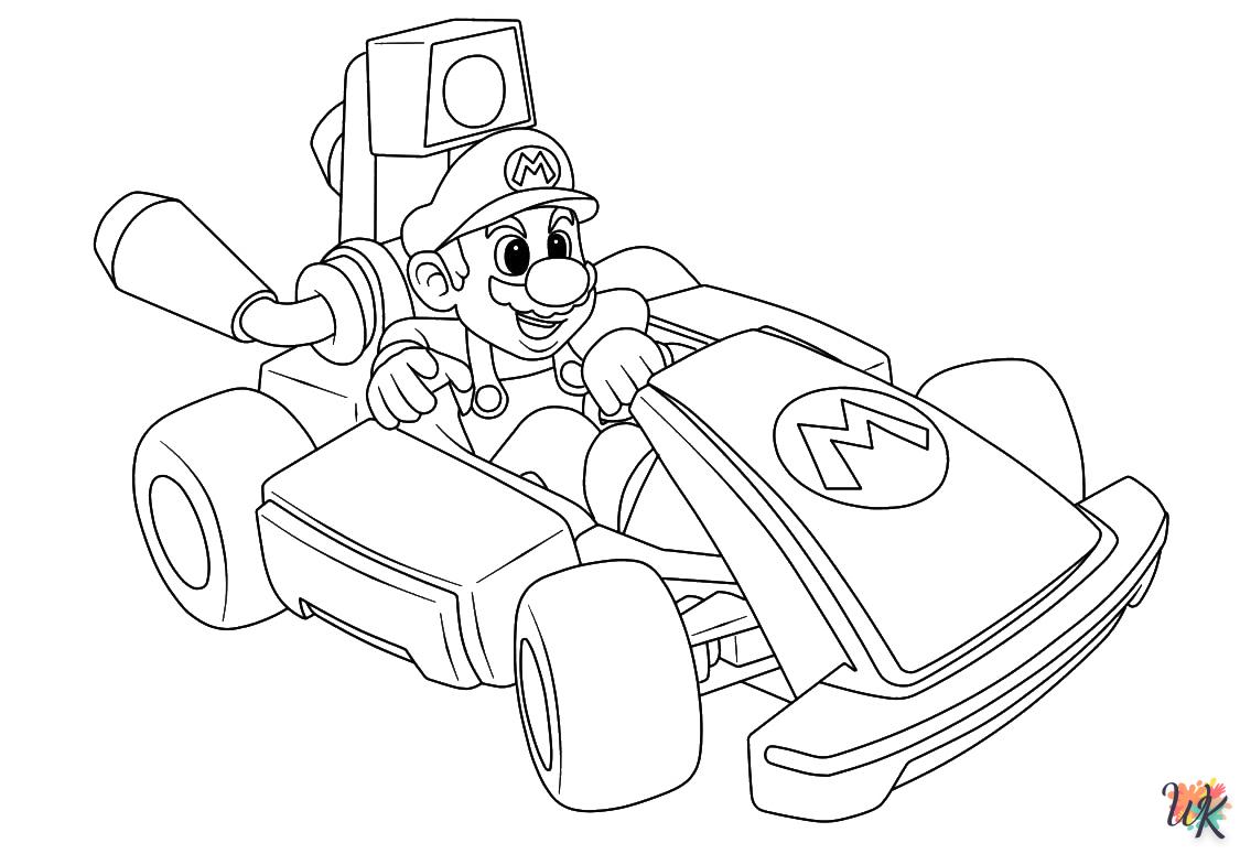 coloriage Mario Kart  à imprimer pdf gratuit