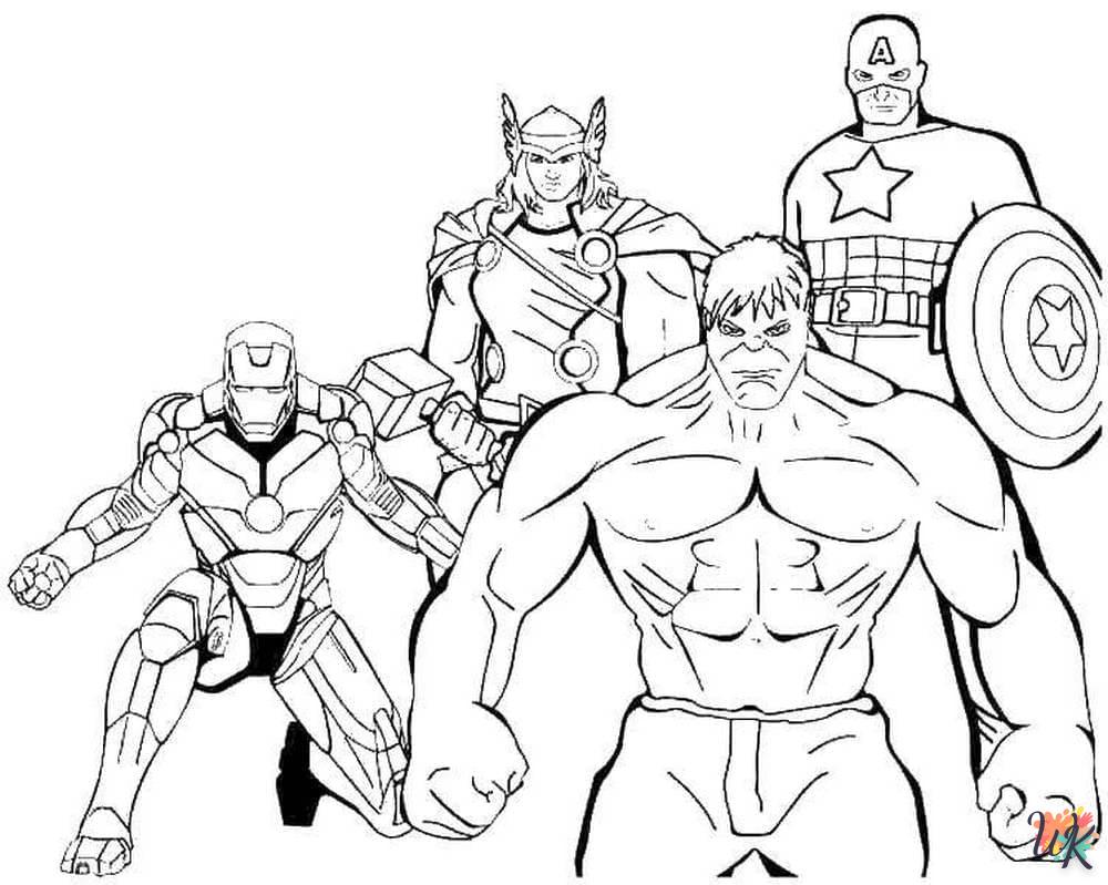 coloriage Marvel  à imprimer 1