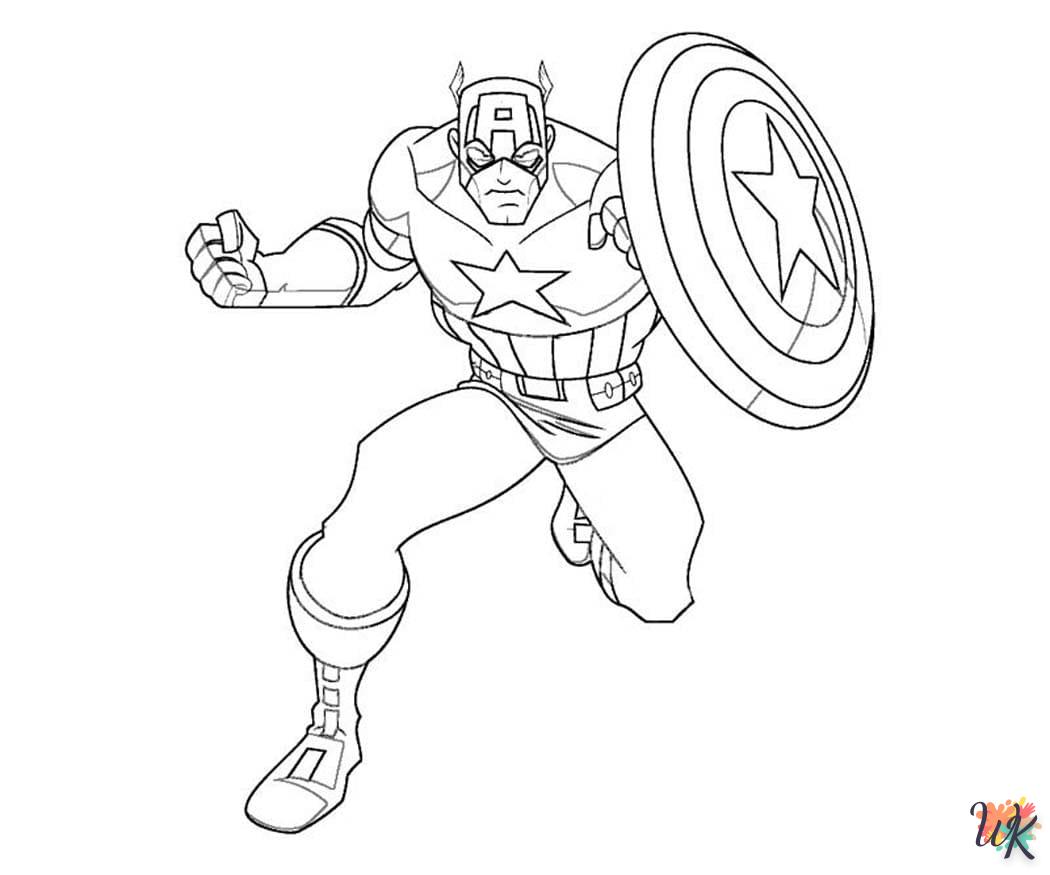 coloriage Marvel  à imprimer pdf