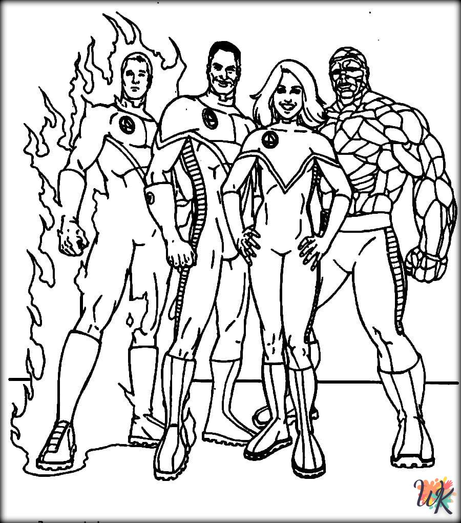 coloriage Marvel  7 ans en ligne gratuit à imprimer