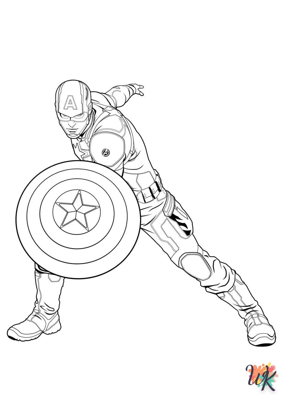 coloriage Marvel  pour lutter contre le stress