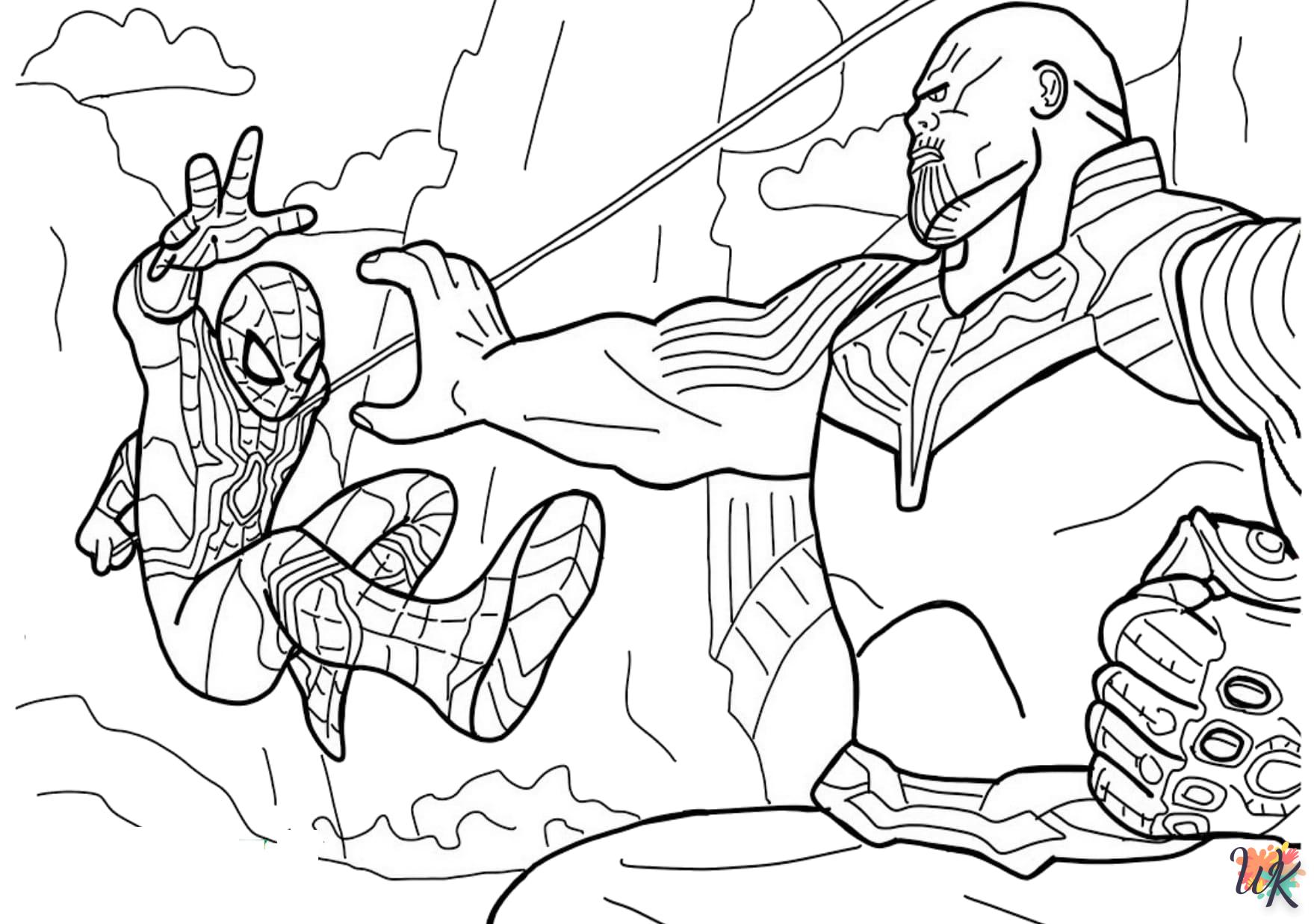 coloriage Marvel  pour enfant de 8 ans 1