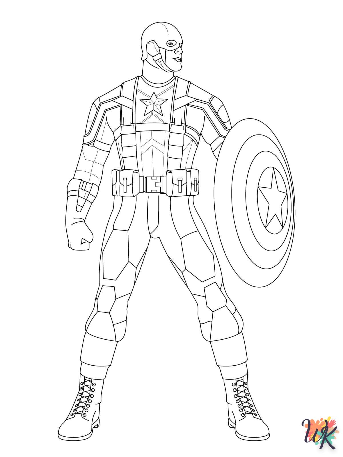 coloriage Marvel  pour enfant de à imprimer