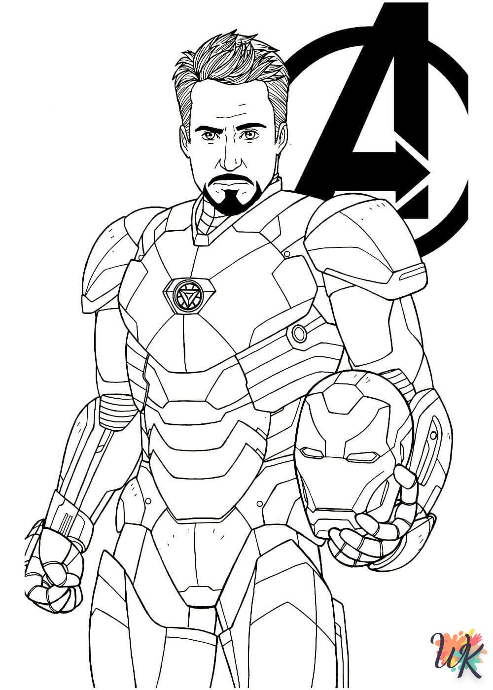 coloriage Marvel  pour enfant a imprimer gratuit