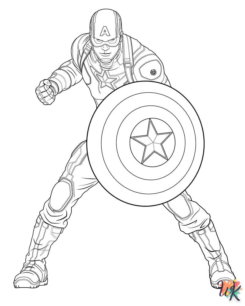 coloriage Marvel  à imprimer gratuitement pdf