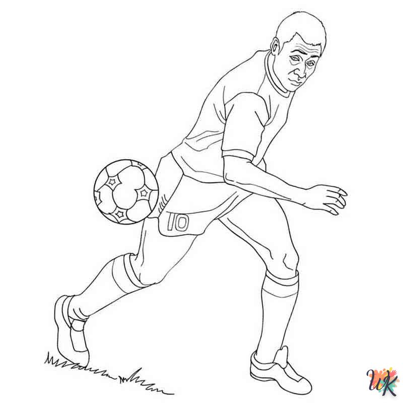 coloriage Mbappe  enfant 2 ans a imprimer